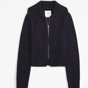 Abercrombie Collared Full-Zip Cardigan